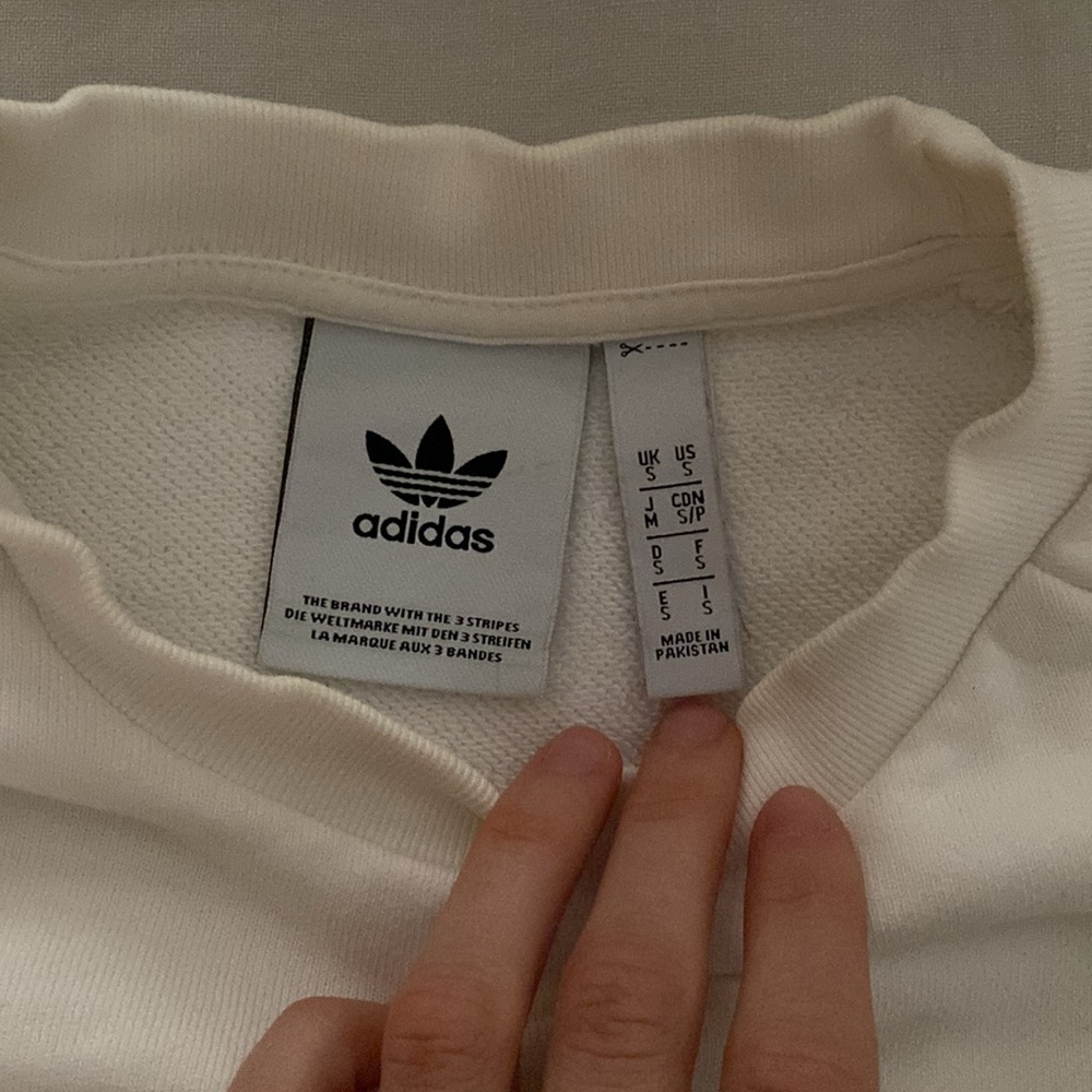 adidas adicolor classics trefoil crewneck sweatshirt size men’s small - Picture 6 of 9